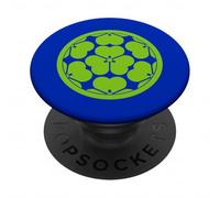 Oriental Chosokabe Japonais Mon Matcha Vert Vecteur Art PopSockets PopGrip Adhésif