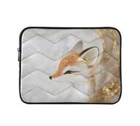 Oriental Fox Housse matelassée pour ordinateur portable 13" Doré
