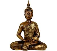 ORIENTAL FURNITURE 27,9 cm Statue de Bouddha thaï Assis