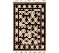 Oriental Grid Tapis 250x350 Marron