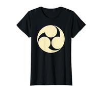 Oriental Jaune pâle Kobayakawa Japon Mon Vector Art T-Shirt Graphique avec Valeur