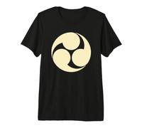 Oriental Jaune pâle Kobayakawa Japon Mon Vector Art T-Shirt Haut de Gamme