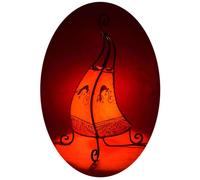 Oriental Marocaine Lampadaire Cuir Lampe Henné Coq Gecko