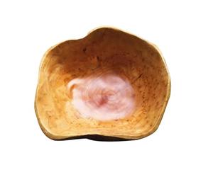 Oriental riverkit Bol de Fruits en Bois Naturel Pour un Décor Distinctif, Bol en Bois Créatif Irrégulier de Service Fait à La Main Pour Comptoir de Cuisine (15-19 cm)