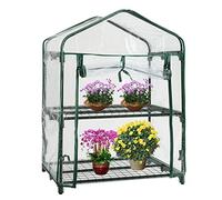 Oriental riverkit Mini Serre Housse De Protection en PVC pour Serre De Jardin, Housse De Rechange en PVC Renforcé, Étanche Et Anti-UV, 69 * 49 * 92cm, (Non Compris Le Support en Fer)