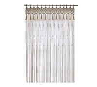 Oriental riverkit Tapisserie Murale en Macramé Boho, Rideau en Macramé pour Fenêtre De Porte, Coton Tissé à La Main Rideau à Suspendre Toile De Fond De Mariage (160 * 280cm)