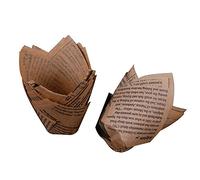 Oriental riverkit Tasses De Papier De Cuisson De Tulipe 100 Pièces Caissettes Cupcake Papier Sac Muffin Tasses, pour Cupcakes Et Muffins pour Mariages, Anniversaires (d'or?100 pièces?)