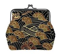 Oriental Traditionnel Seamless Pattern Coin Purses Wallets Vintage Pouch Bags for Gift
