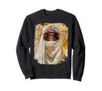 Orientalist Portrait Veiled Woman 19th Century Art Painting Sweatshirt