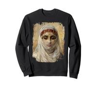 Orientalist Portrait Veiled Woman 19th Century Art Painting Sweatshirt