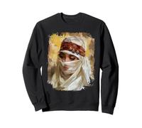 Orientalist Portrait Veiled Woman 19th Century Art Painting Sweatshirt