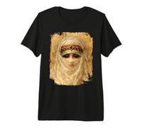 Orientalist Portrait Veiled Woman 19th Century Art Painting T-Shirt Haut de Gamme