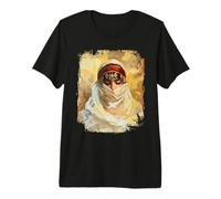 Orientalist Portrait Veiled Woman 19th Century Art Painting T-Shirt Haut de Gamme