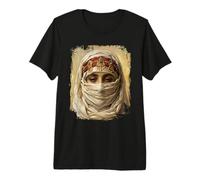 Orientalist Portrait Veiled Woman 19th Century Art Painting T-Shirt Haut de Gamme