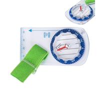 Orienteering Boussole de carte - Boussole légère avec cordon, outil de guidage directionnel transparent | Boussole de navigation portable pour la randonnée, la lecture de cartes, les sentiers de