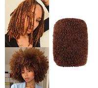 Orientfashion Cheveux naturels afro crépus en vrac pour crocheter des extensions de dreadlocks Brun moyen，Auburn Central (8 Pouces, 30 Medium Auburn)