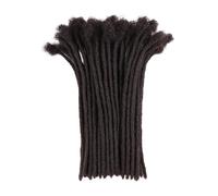 Orientfashion Locks Cheveux Naturel, Dreadlocks Extension Naturel Fait à la Main Locks Extension Cheveux Humain pour Homme/Femme (8 Pouces 0.4 cm 20 Locs #Noir Naturel)