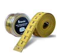 ORIENTO Mètre Ruban pour Corps et Couture 150 cm/60 Pouces, Ruban de Mesure Souple Double Face pour Mesures du Corps, Couture, Perte de Poids et Artisanat, Centimètres et Pouces (Jaune)