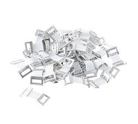 ORIENTOOLS 50 Clips Clips de Bandage élastiques Fermoirs en métal Extensibles pour différents Types de Bandages, Clips de Fixation remplaçables, sans Latex (Blanc)