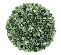 Orientrea 500 g Chips de Jaspe Vert Naturel, Éclats de Pierre Polie, Cristaux Miniatures pour Décoration, DIY Résine, Terrarium, Bijoux, Vases, Remplissage Décoratif