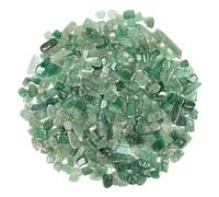 Orientrea Éclats de Cristal Quartz Fraise Vert, Gravier de Pierre Naturelle Polie, Pierres Roulées pour Décoration, DIY Créatif & Décor de Plantes (500 g)