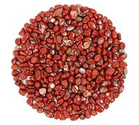 Orientrea Mini Jaspe Rouge Pierres polies de Cristal, Jaspe Rouge Naturel de 500 g, Petite Passée Chips écrasé Pierre Guérison Reiki Cristal Bijoux Décoration de la Maison