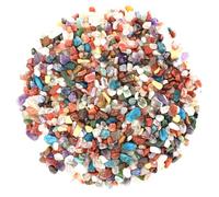 Orientrea Mini Pierres mélangées Pierres polies de Cristal, Pierres mélangées Naturel de 500 g, Petite Passée Chips écrasé Pierre Guérison Reiki Cristal Bijoux Décoration de la Maison