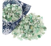 Orientrea Mini Quartz Fraise Verte Pierres polies de Cristal, Quartz Fraise Verte Naturel de 500 g, Petite Passée Chips écrasé Pierre Guérison Reiki Cristal Bijoux Décoration de la Maison