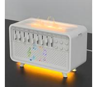Orifesio 4-en-1 Machine Bruit Blanc, Humidificateur Blanc a Bruit avec 8 Sons Naturels, Boîte Sonore de Sommeil Veilleuse avec Bluetooth et 3 Minuteur, White Noise Machine pour Bébé Adulte