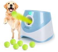 Orifesio Lanceur de Balle pour Chien Automatique, Lance Balle pour Chiens avec 6 Balles, Jouets Interactifs pour Petits Chiens, Lance Balle Chien, Lanceur Balle pour Intérieur et Extérieur
