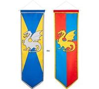 Oriflamme Etendard Médiéval Dragon 1m Multicolore G