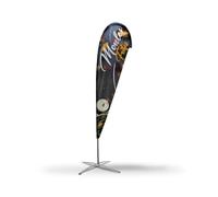 Oriflamme Goutte d'Eau Moules Frites - Fraîcheur et Délice en Bord de Mer (3666905009295) (Pied base vise)