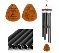 ORIGACH Carillon éolien commémoratif pour l'extérieur, carillon éolien de condoléances pour la perte d'un être cher, carillon éolien en mémoire d'un être cher, cadeau de condoléances pour deuil et