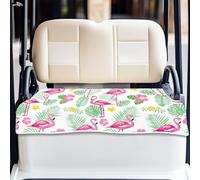 ORIGACH Flamingo & Leaves Housses de siège pour voiturette de golf confortable et rafraîchissante, 100 % microfibre, compatible avec EZGO, Club Car, et plus encore, 129,5 x 78,7 cm