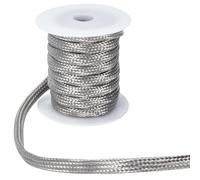ORIGACH Gaine de câble ronde en acier inoxydable 304 de 5 m - Extensible - Tressé avec support en plastique - Bobine d'enroulement - 8 mm de large - Tuyau métallique flexible pour protéger les câbles