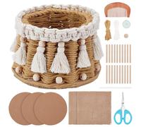 ORIGACH Kit de bricolage en macramé pour débutants, avec instructions (français non garanti), pour décoration simple de la maison et idées d'organisation