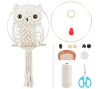 ORIGACH Kit de tapisserie murale en macramé à suspendre soi-même pour débutants - Décoration murale tissée à la main pour salon, chambre à coucher