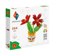 Origami 3D 501829 Fleur en pot 3D Belle sculpture en papier 3D avec composants brevetés et instructions de montage compréhensibles (français non garanti) 554 pièces 17 x 15 x 25 cm à partir de 8 ans