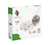 Origami 3D 501836-3D Souris origami - Belle sculpture en papier 3D avec composants brevetés et instructions de montage claires (français non garanti), 168 pièces, 13 x 5 x 7 cm, à partir de 8 ans