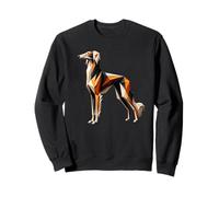 Origami Art Saluki Dog Persian Greyhound Sweatshirt