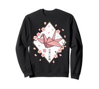 Origami Crane Esthétique - Origami Japonais Kawaii Sweatshirt