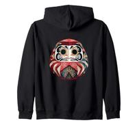 Origami Daruma Porte-Bonheur Folklore Japonais Zen Sweat à Capuche