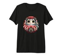 Origami Daruma Porte-Bonheur Folklore Japonais Zen T-Shirt Haut de Gamme