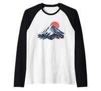 Origami Fuji Montagne Japon Sakura Esthétique Asiatique Manche Raglan