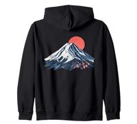 Origami Fuji Montagne Japon Sakura Esthétique Asiatique Sweat à Capuche