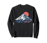 Origami Fuji Montagne Japon Sakura Esthétique Asiatique Sweatshirt