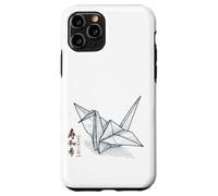 Origami Grue - Kanji Japonais pour la Paix et l'espoir Coque pour iPhone 11 Pro