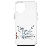 Origami Grue - Kanji Japonais pour la Paix et l'espoir Coque pour iPhone 12/12 Pro