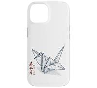 Origami Grue - Kanji Japonais pour la Paix et l'espoir Coque pour iPhone 14