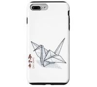 Origami Grue - Kanji Japonais pour la Paix et l'espoir Coque pour iPhone 7 Plus/8 Plus